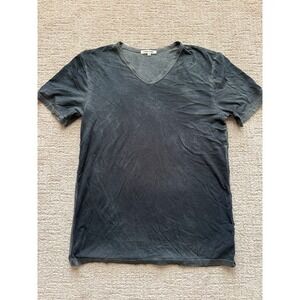 Cotton Citizen Distressed Gray V neck Cotton Distressed T Shirt unisex S Casual